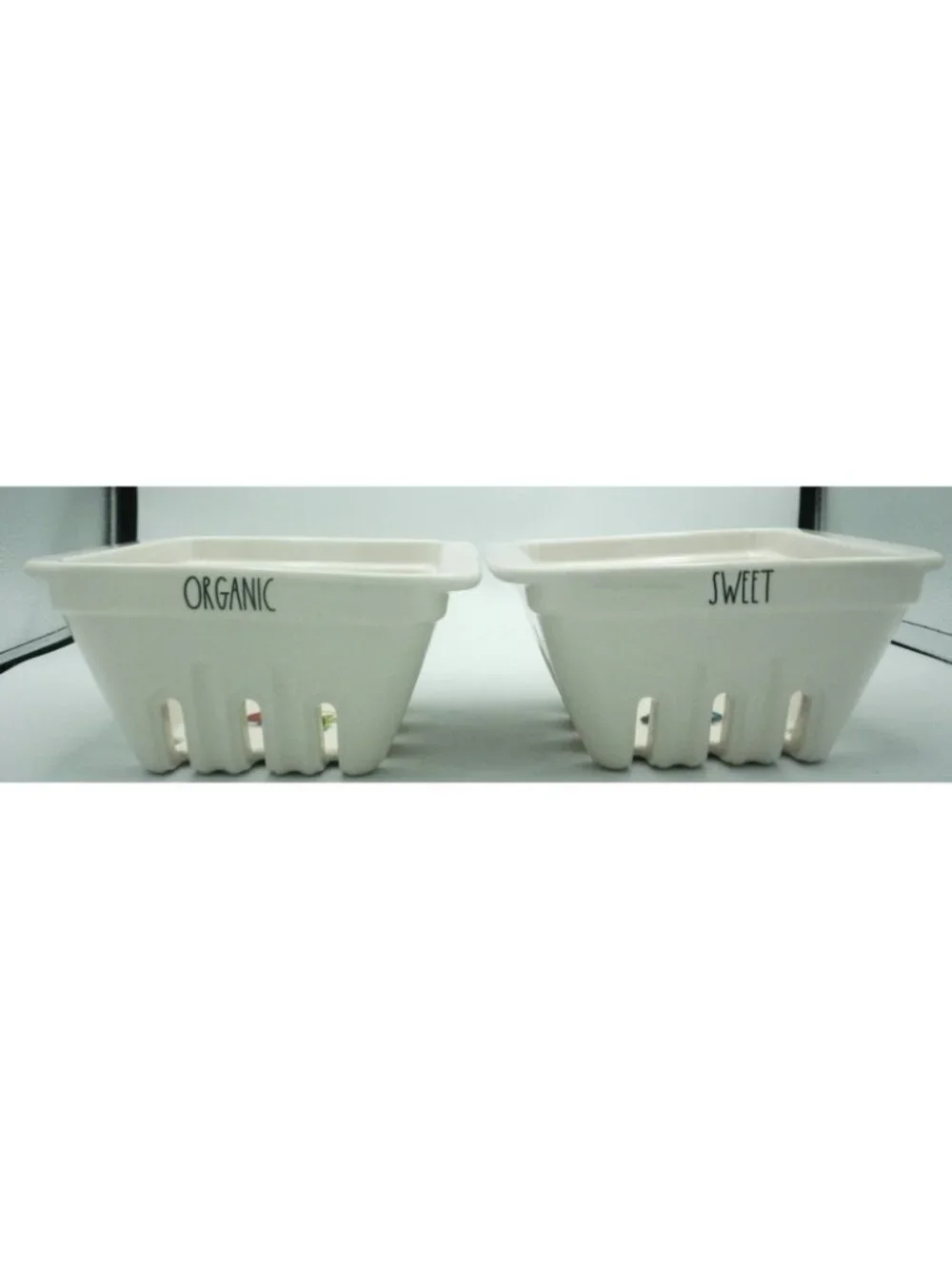 Rae Dunn Berry Basket Colander Blueberry Strawberry 7 Inch Set of 2